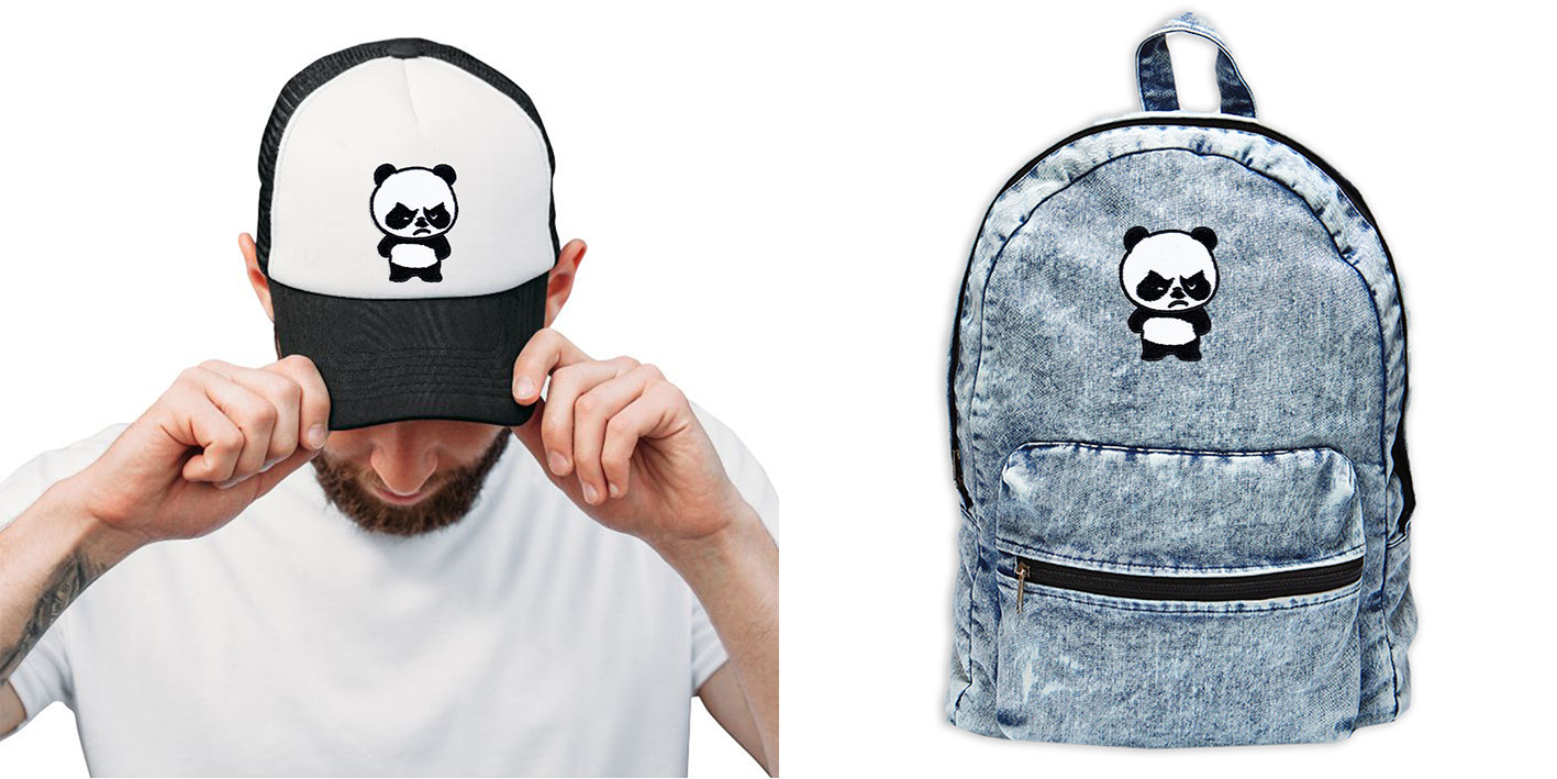 Naszywka naprasowanka panda